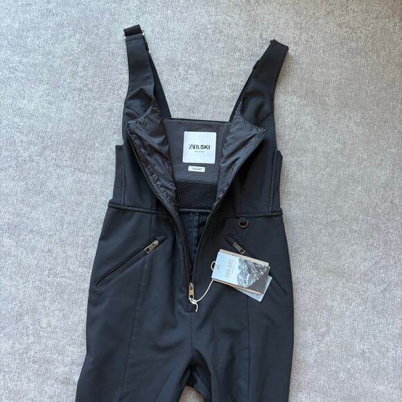 NWT Zara Ski Black Bib - Picture 1 of 8